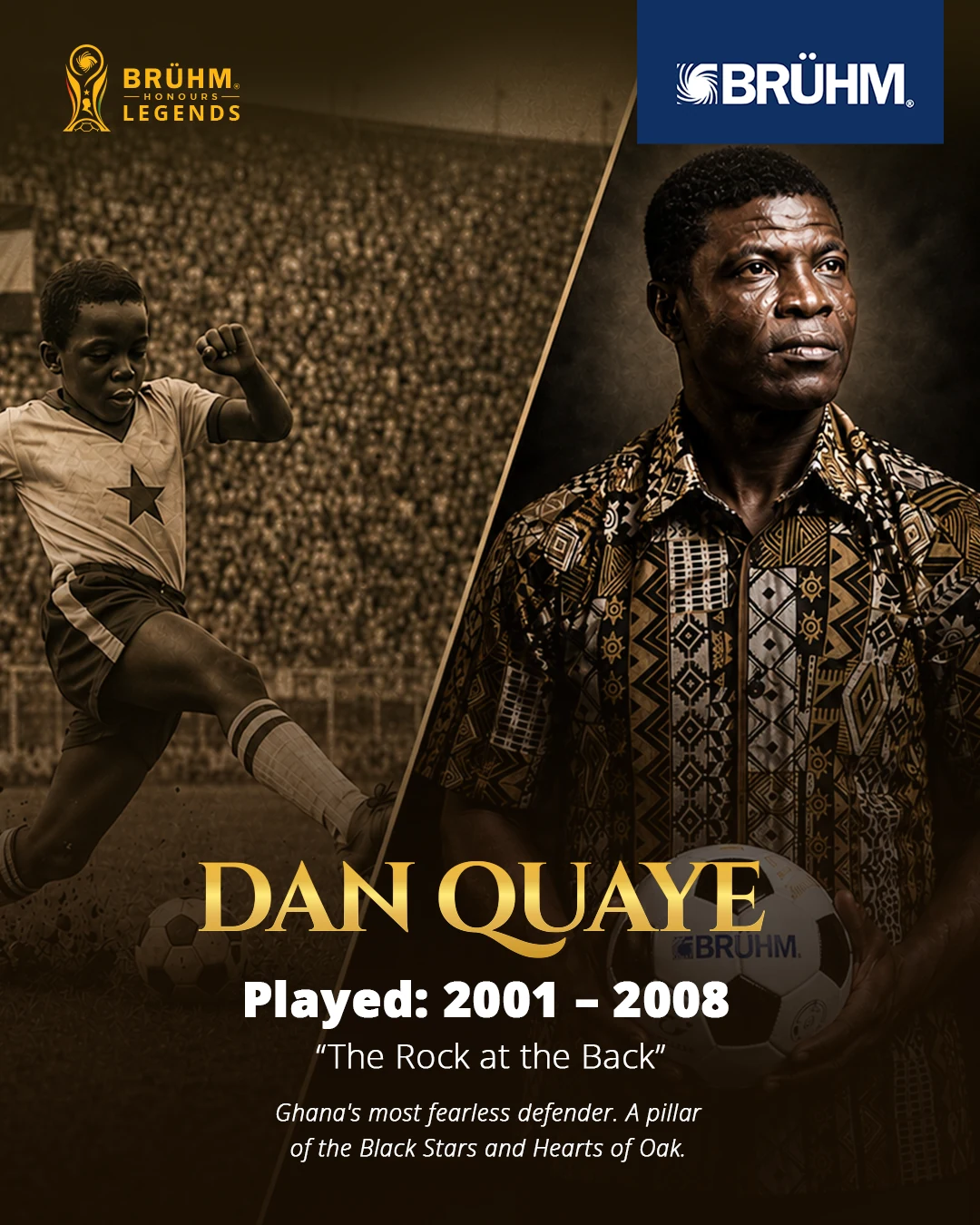 Dan Quaye — The Rock at the Back, played 2001–2008